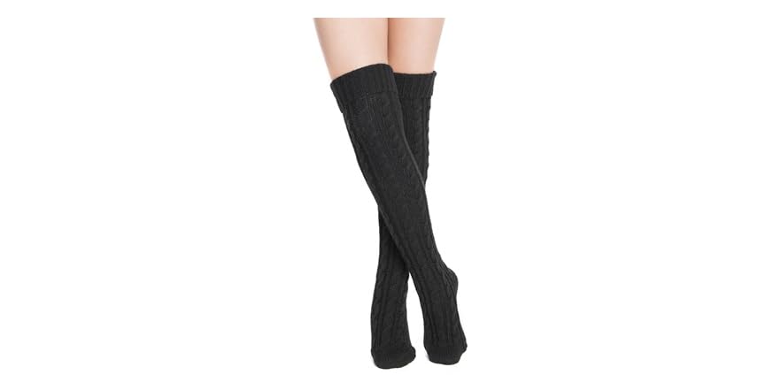 Women s Cable Knit Over the Knee Socks
