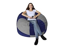 Blue and Grey 50" Bean Bag