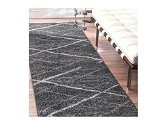 Nuloom Thigpen Runner 2x6 Charcoal/Grey