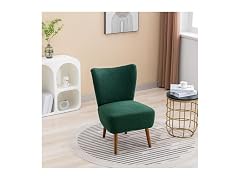 Nuoya Armless Accent Chair Wood Green