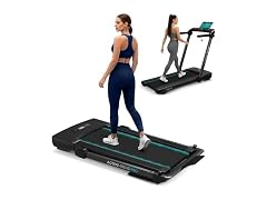 SereneLife 2-in-1 Foldable Treadmill & Under-Desk Walking Pad