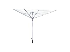 Honey-Can-Do DRY-04252 Umbrella Outdoor Dryer, Silver, 192 Feet, 40 lbs