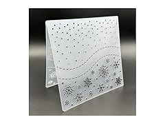zhxcgooyx Plastic Emboss Template Christmas Snowflakes