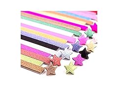 xuebao Glitter Origami Stars Papers Package 
