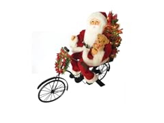 19" Red Santa on Bike LED