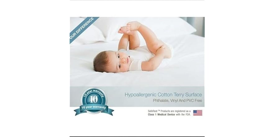 SafeRest Waterproof Mattress Protector
