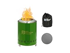 Red Mountain Valley Smokeless Tabletop Fire Pit, Green