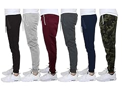 Men's Assorted Fleece Joggers 2-Pack