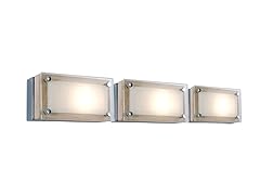 MINI RECTANGULAR 3-LIGHT LINE VOLTAGE WALL SCONCE