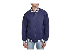 Champion Men (XL) Striped-trim Jacket Peacoat
