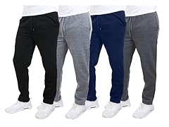 3Pk Fleece-Lined Sweatpants (Men or Women's)