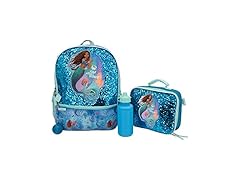 (4 Piece) 16" Disney Mermaid Backpack