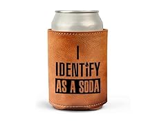 VIWIS Leather Can Cooler