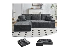 Ayovoch Boneless Couch, L Shaped Cloud Sectional Couches