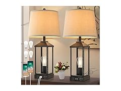 Brightever Farmhouse Black Table Lamps