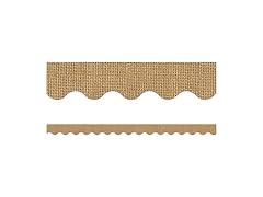 Burlap Scalloped Border Trim