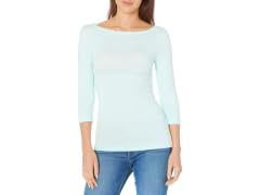 Amazon Essentials Women (XL) 3/4 T-shirt Aqua Blue