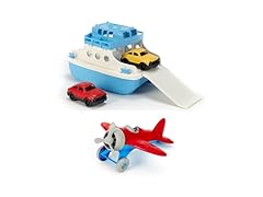Green Toys Ferry Boat & Red Airplane Bundle 