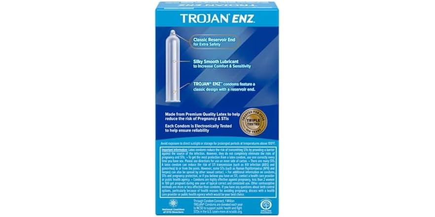 Trojan ENZ Condoms, 12ct