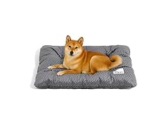 FUNNY FUZZY W2043 2 in 1 Dog Bed Crate Pad Dark Grey L