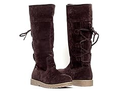 Ellie Tall Lace Up Boot, Brown