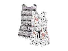 Knit Sleeveless Rompers 2-Pack (L)