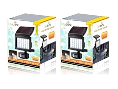 2 Ecothink Triple-Mount Solar Motion Sensor Lights with 30 LEDs (Two Sets of One Light)