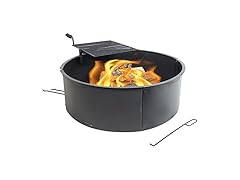 Sunnydaze Metal Fire Pit Ring - 36-Inch