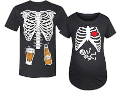 Tstars  (L) Skeleton Tstars Maternity Baby Shirt