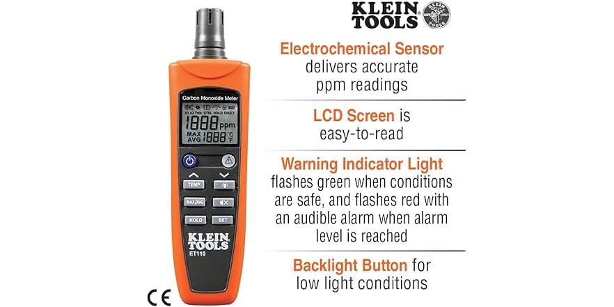 Klein Tools ET110 Carbon Monoxide Tester