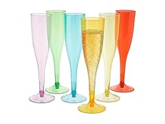Fun Express 8 1/4 6 oz. Bright Colors Plastic Flutes