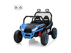 24V 2 Seater Ride On Car, XXXL Off-Road Utv for Kids Blue