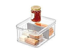 iDesign Plastic Crisp Divided Fruit and Vegetable Storage