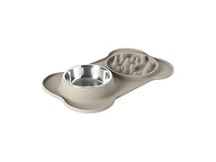 Gibson Home Curious Canines Slow Feeder Dog Bowl Set