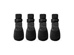 FouFou Dog 82545 Rubber Dipped Socks, Black