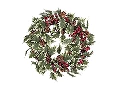 Abbott Collection Holly Leaf & Berry Wreath