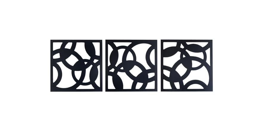 Circles Wall Plaques Set of 3