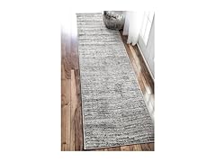 Nuloom Sherill Grey/Ivory, 2'6" x 12' Rug