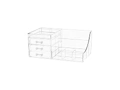 Cq acrylic 1 Pack Clear Make Up Organizer Countertop