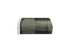 Eddie Bauer Plaid Green Throw