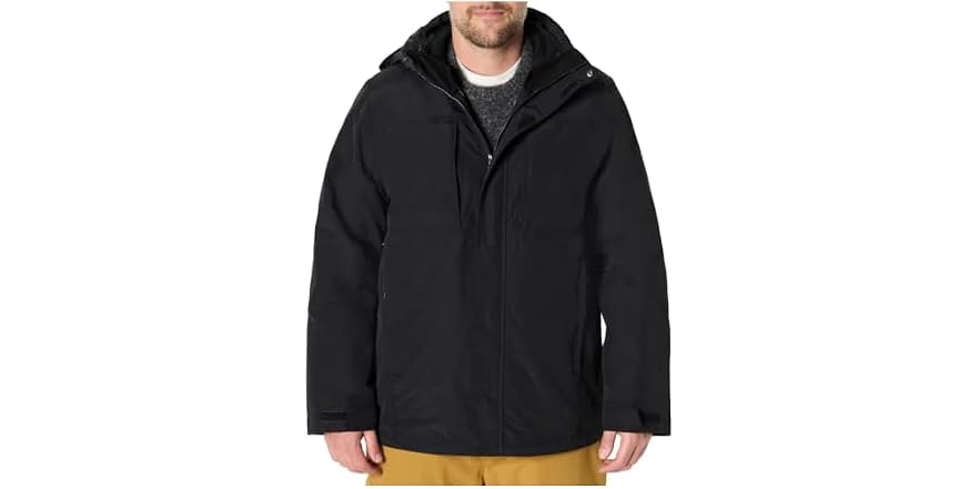 Amazon Essentials Men's Water-Resistant 3-in-1 Jacket