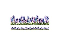 Eureka Curiosity Garden Floral Extra Wide Decorative Trim