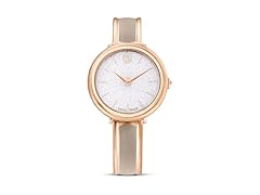 Swarovski Crystalline Bangle Watch Beige