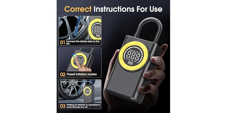 FLYKID Tire Inflator Portable Air Compressor