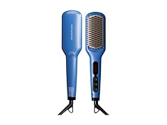 MEGAWISE Pro Ceramic Ionic Hair Straightener Brush Blue