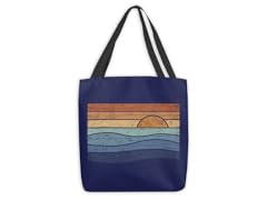Vintage Sunset Large Tote Bag