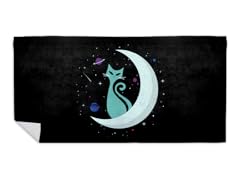 Space Catdet Beach Towel