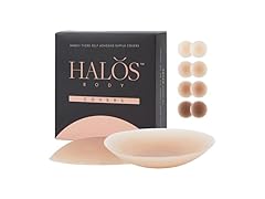 Halos Body Silicone Nipple Covers  (Almond, A-C Cup)
