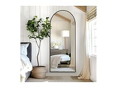 HIGREENA Arched Full Length Mirror 64"x24"