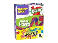 16CT Fruit Roll-Ups, Fruit by the Foot and Gushers